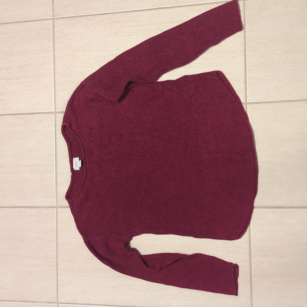 Old Navy Maroon Long Sleeve Thermal